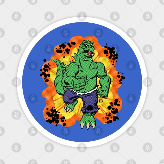 Radioactive Smash! Magnet by Bommush Designs